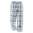 thumbnail image 1 of ZVNAΖH Womens Coral Fleece Pajama Pants, Plaid Print Drawstring Sleep Pants, Winter Cozy Lounge Pants, 1 of 5