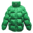 thumbnail image 1 of Christmas Clearance! ZVNAΖH Womens Winter Puffer Jacket Zip Up Stand Collar Jacket Casual Quilted Jacket Warm Long Sleeve Coats Fashion Jackets, 1 of 3