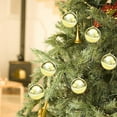 thumbnail image 1 of Christmas Clearance asxite Christmas Decorations,6Pcs Gold Color Christmas Hanging Balls Christmas Proof Ornaments For Party Christmas Tree Supplies, 1 of 4
