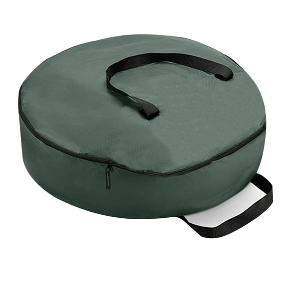 Christmas Wreath Storage Bag 24" - Handles Made Of Durable 600D Oxford Polyester Material Storage Bag Extra Large 24" Holiday Wreaths Container (Red)