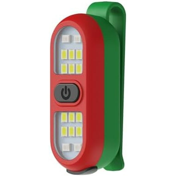 Christmas Clip on Flashlight, Running Light for Runners Rechargeable ...