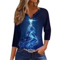 Christmas Clothes for Women , Christmas Tshirts Women Christmas Printed