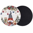 thumbnail image 1 of Christmas Coasters Set of 2, Absorbent Coasters for Drinks, Country Gnomes Poinsettia Snowflakes Pine Tree Coaster for Desk Coffee Table Protection, Home Decor House Warming Gifts 4", 1 of 8