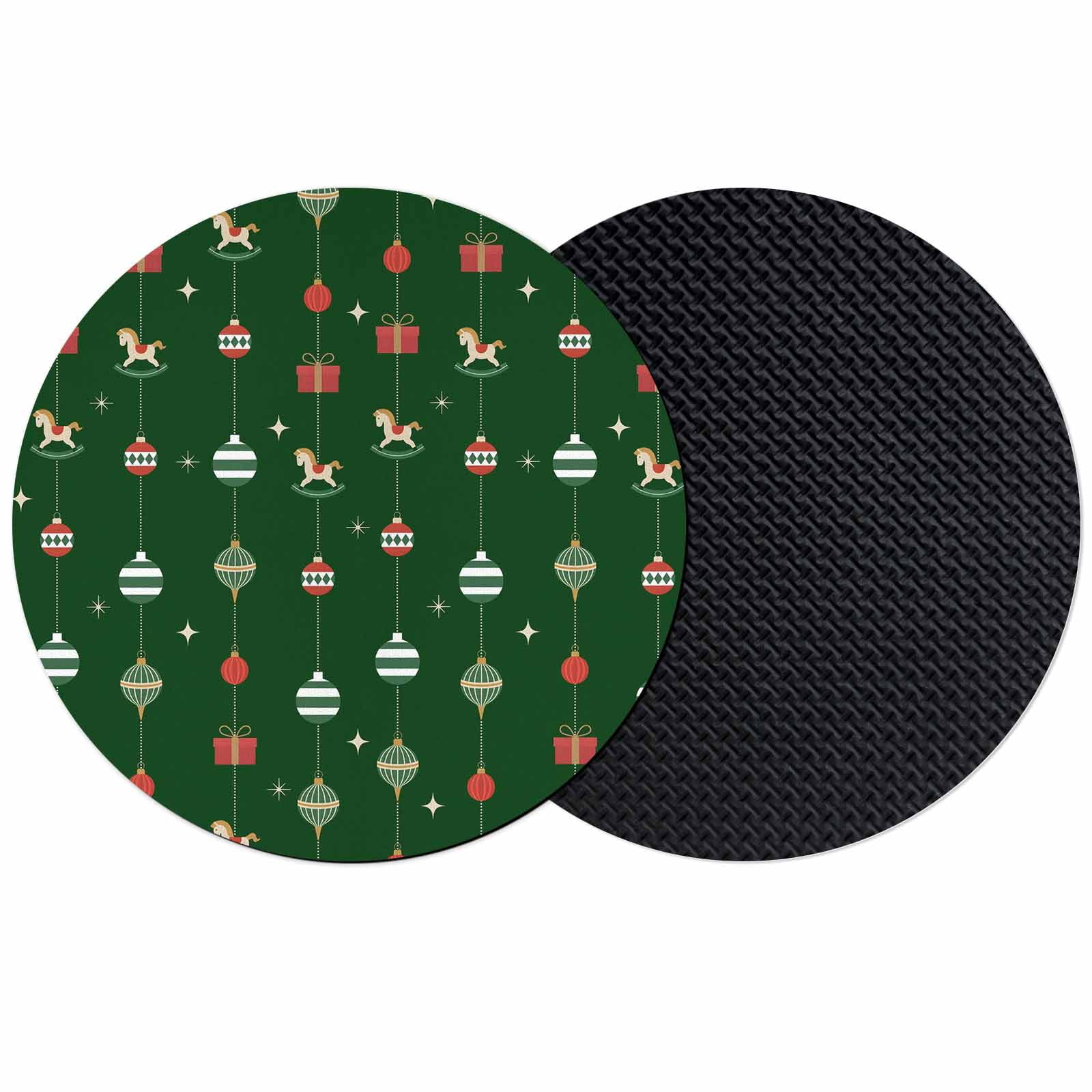 Christmas Coasters Set of 2, Absorbent Coasters for Drinks, Winter Xmas ...