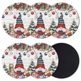 thumbnail image 1 of Christmas Coasters Set of 6, Absorbent Coasters for Drinks, Country Gnomes Poinsettia Snowflakes Pine Tree Coaster for Desk Coffee Table Protection, Home Decor House Warming Gifts 4", 1 of 8