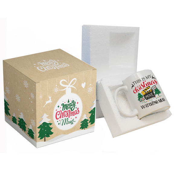 Christmas Coffee Mug [11 oz] - THIS IS MY HALLMARK CHRISTMAS MOVIE WATCHING MUG - A Perfect Christmas Gift for Family, Friends, Coworkers!
