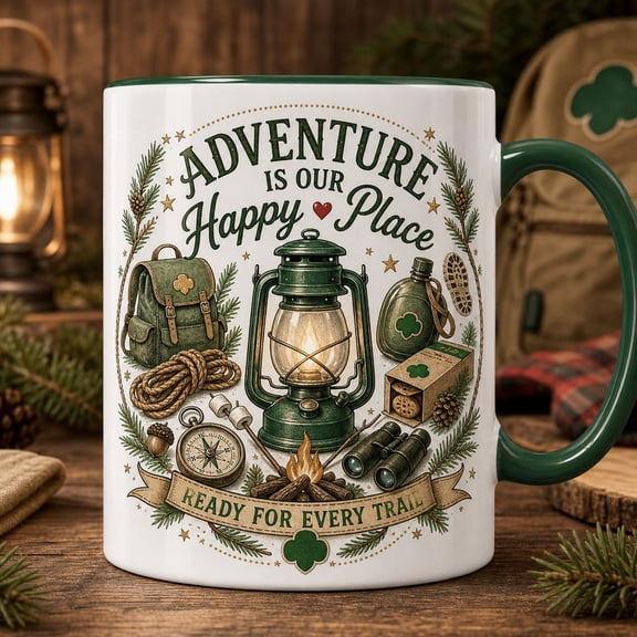 Christmas Coffee Mug Adventure Camping Ceramic Drinkware for Coffee Breaks Campers