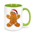 thumbnail image 1 of Christmas Coffee Mug, Christmas Gingerbread Man, Gingerbread Man Cup, Christmas Mugs, Sublimated Design, Christmas Mug, Christmas Cup, GREEN, 1 of 1