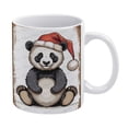 thumbnail image 1 of Christmas Coffee Mug - Christmas Panda Porcelain Cup Ceramic Coffee and Tea Mug - 330 ml / 11 oz White Ceramic Mug, 1 of 8