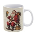 thumbnail image 1 of Christmas Coffee Mug - Christmas Santa Claus Mug - 330 ml / 11 oz White Ceramic Cup - Tea Cup for Xmas Party, 1 of 8