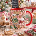 Christmas Coffee Mug, Gingerbread Cat Bakery Design for Holiday Baking ...