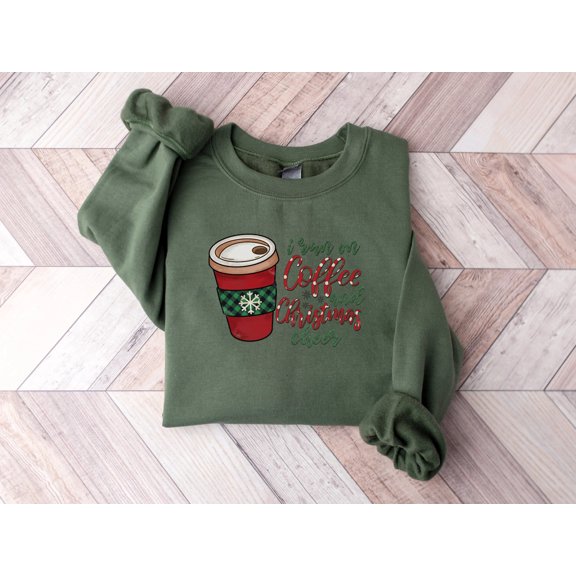 Christmas Coffee Sweatshirt, Christmas Women's Sweatshirt, Christmas Sweater, Christmas Crewneck, Winter Sweatshirt, Holiday Sweatshirt