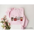 thumbnail image 1 of Christmas Coffee Sweatshirt, Hot Chocolate Lover Crewneck, Cozy Holiday Sweater for Women, 1 of 5