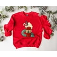thumbnail image 1 of Christmas Coffee Sweatshirt, Peppermint Iced Latte Snowmen Sweets Snow Warm Cozy Winter Shirt, Donut Macaron Shirt, Christmas Latte Shirt, 1 of 5