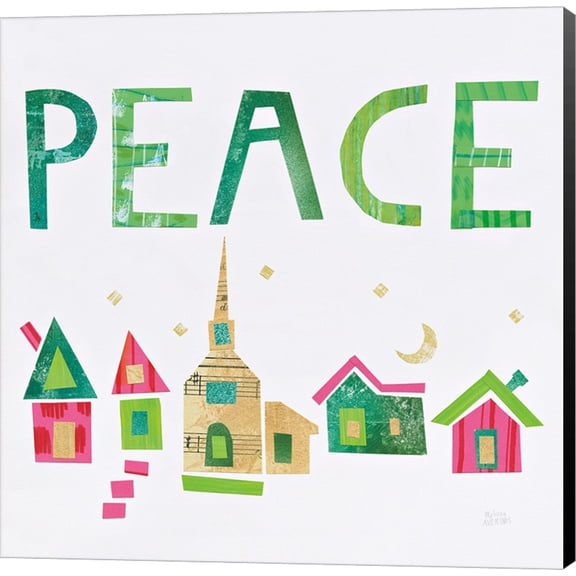 Christmas Collage IV by Melissa Averinos, Canvas Wall Art