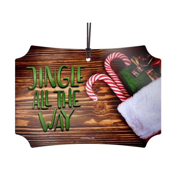 Christmas Collection (Jingle All The Way) Hanging Metal Print AMBERL074