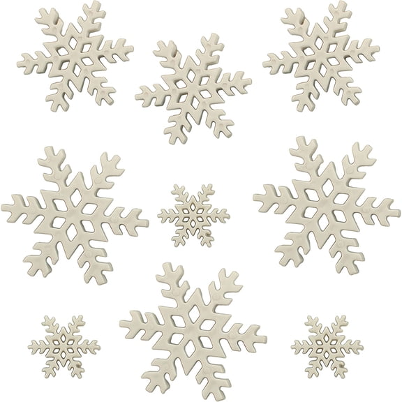Christmas Collection of Decorative Novelty Embellishments for Craft Sewing DIY Holiday Projects - 27 (Blizzard)