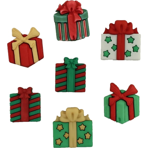 Christmas Collection of Decorative Novelty  Embellishments for Craft  Sewing DIY Holiday Projects (Christmas Joy)