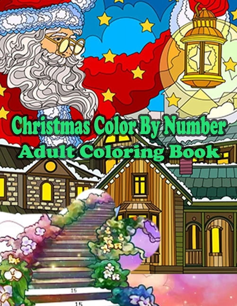 Christmas Color By Number Adult Coloring Book : a beautiful colouring ...