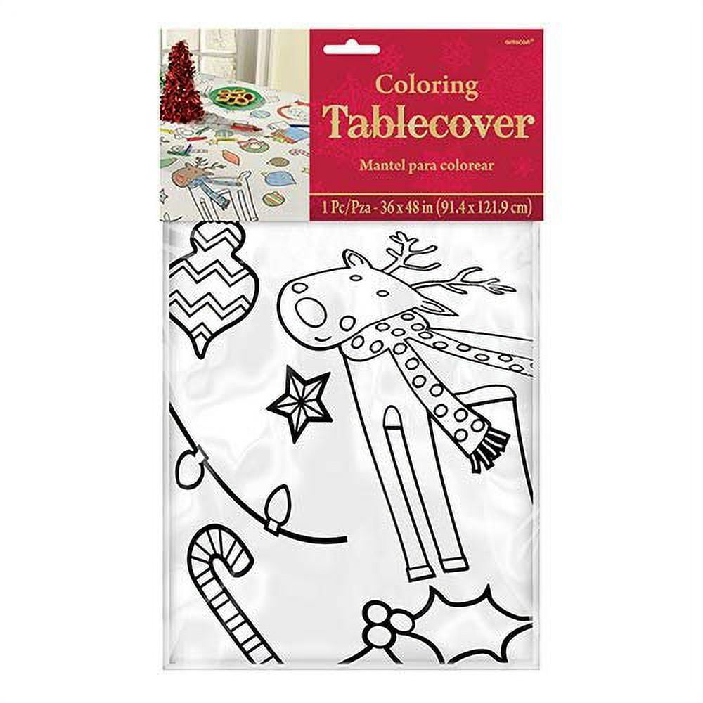 Christmas Coloring Table Cover - Pick Your Plum