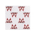 thumbnail image 1 of Christmas Colored Printed Napkins, Disposable Holiday Party Paper Napkins, White 13 Inch Table Tissue, Pack of 20 Sheets, 1 of 5