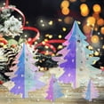 thumbnail image 1 of Christmas Colorful Acrylic Christmas Tree Festival Decoration Mirror Ornament Christmas Gift, 1 of 8