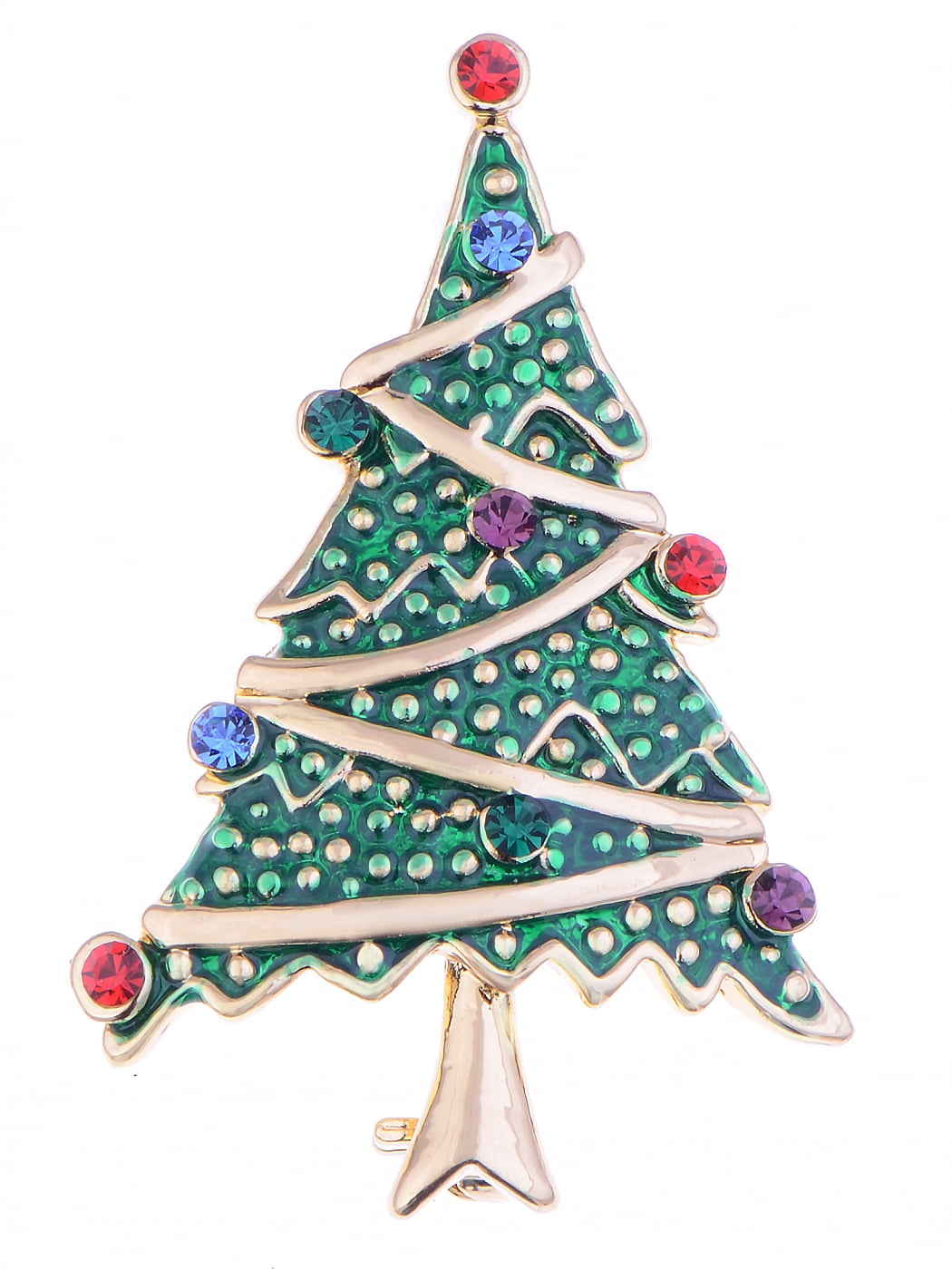Broche De Noël à Strass - Décoration Montpin - Accessoire Costume Ou Vêtement - 1 Pièce - Neuve Avec étiquettes