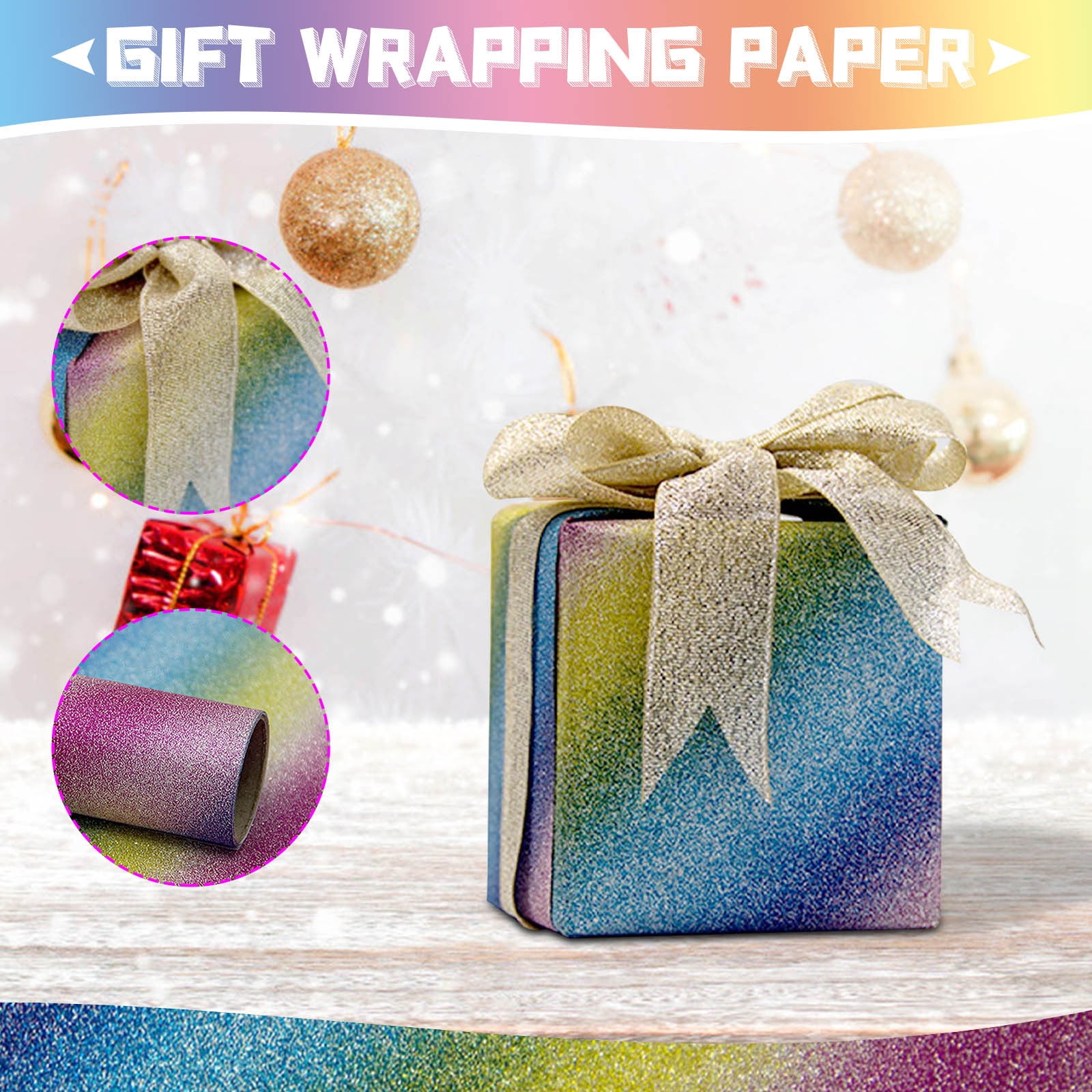 Christmas Colorful Wrapping Paper Book Cover Paper Clothing Bag