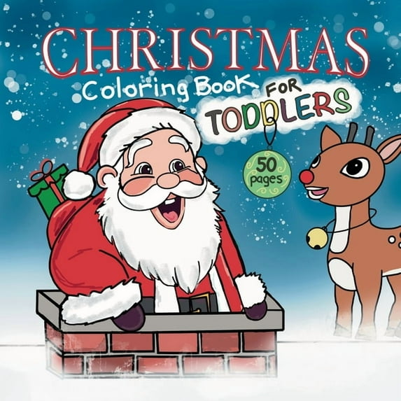 Christmas Coloring Book For Toddlers, (Paperback)