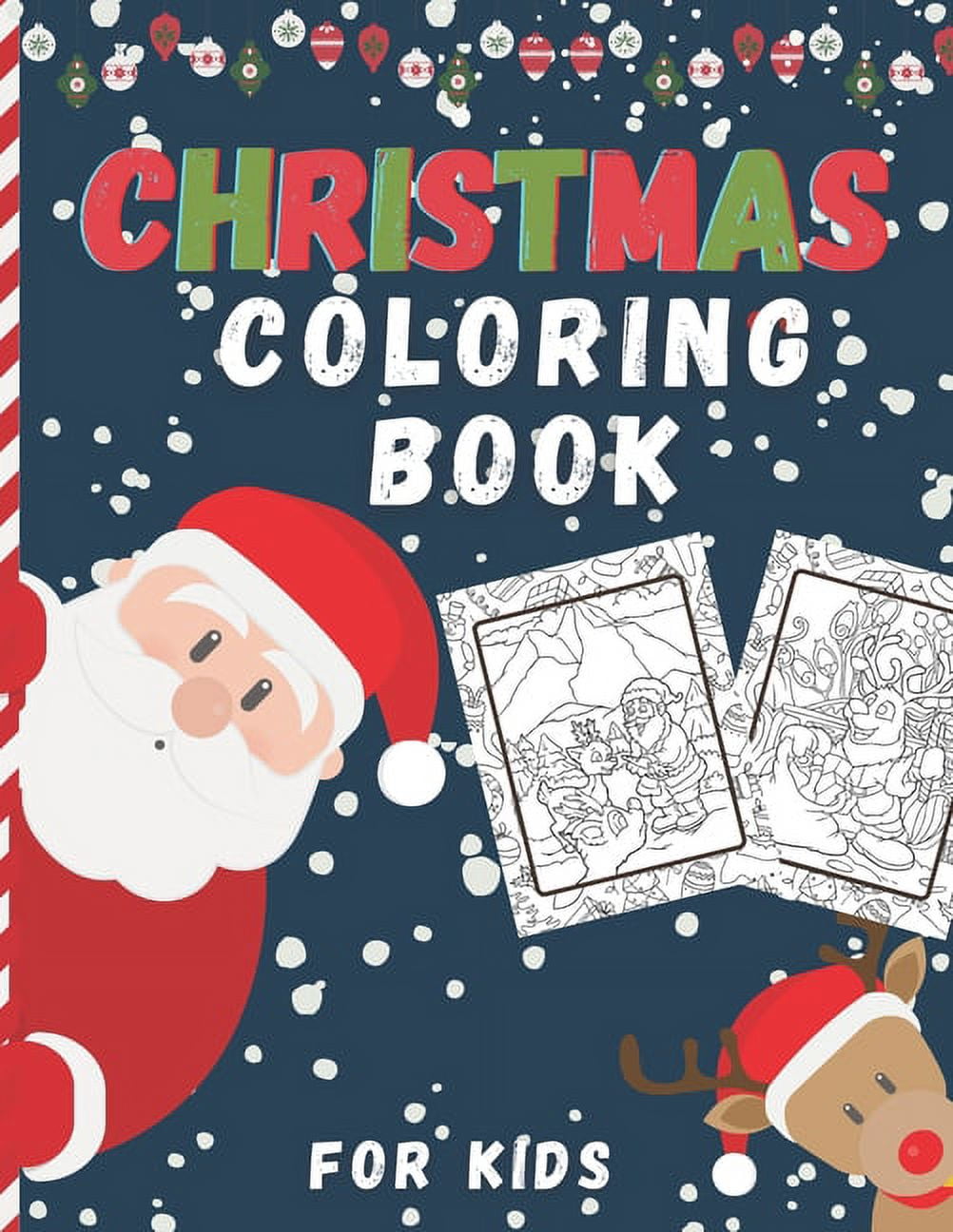 Christmas Coloring Book For Kids : Easy and Cute Christmas Holiday ...
