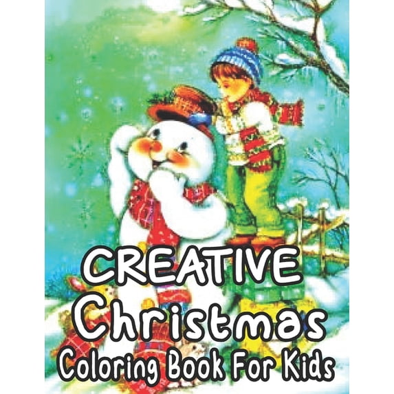 Christmas Coloring Book For Kids: Large, Easy and Simple Coloring Pages for Preschool (Christmas Coloring Books for Kids, (Paperback)