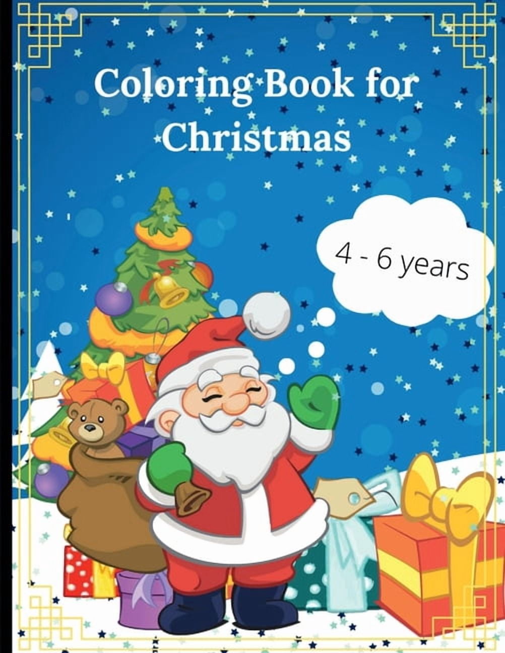 Christmas Coloring Book for Kids: Beautiful Pages to Color with Santa ...