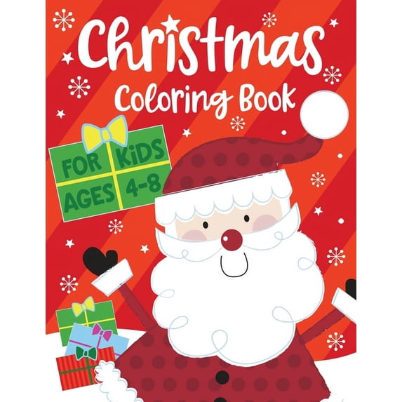Christmas Coloring Book for Kids ages 4-8, (Paperback)