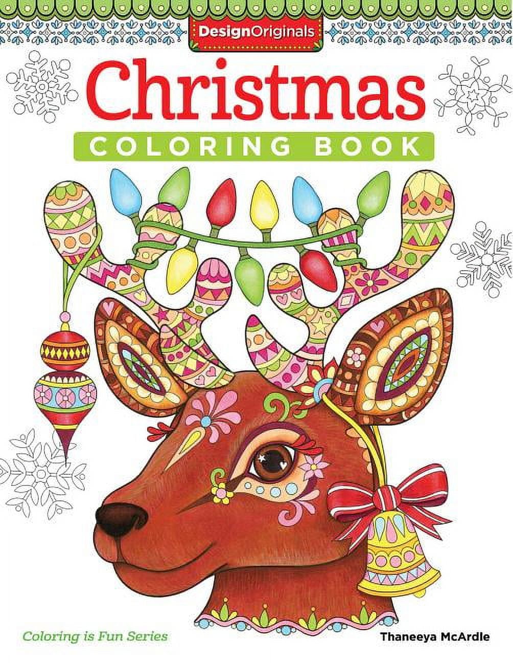 Christmas Coloring Books for Kids Ages 8-12: Easy Xmas Colouring