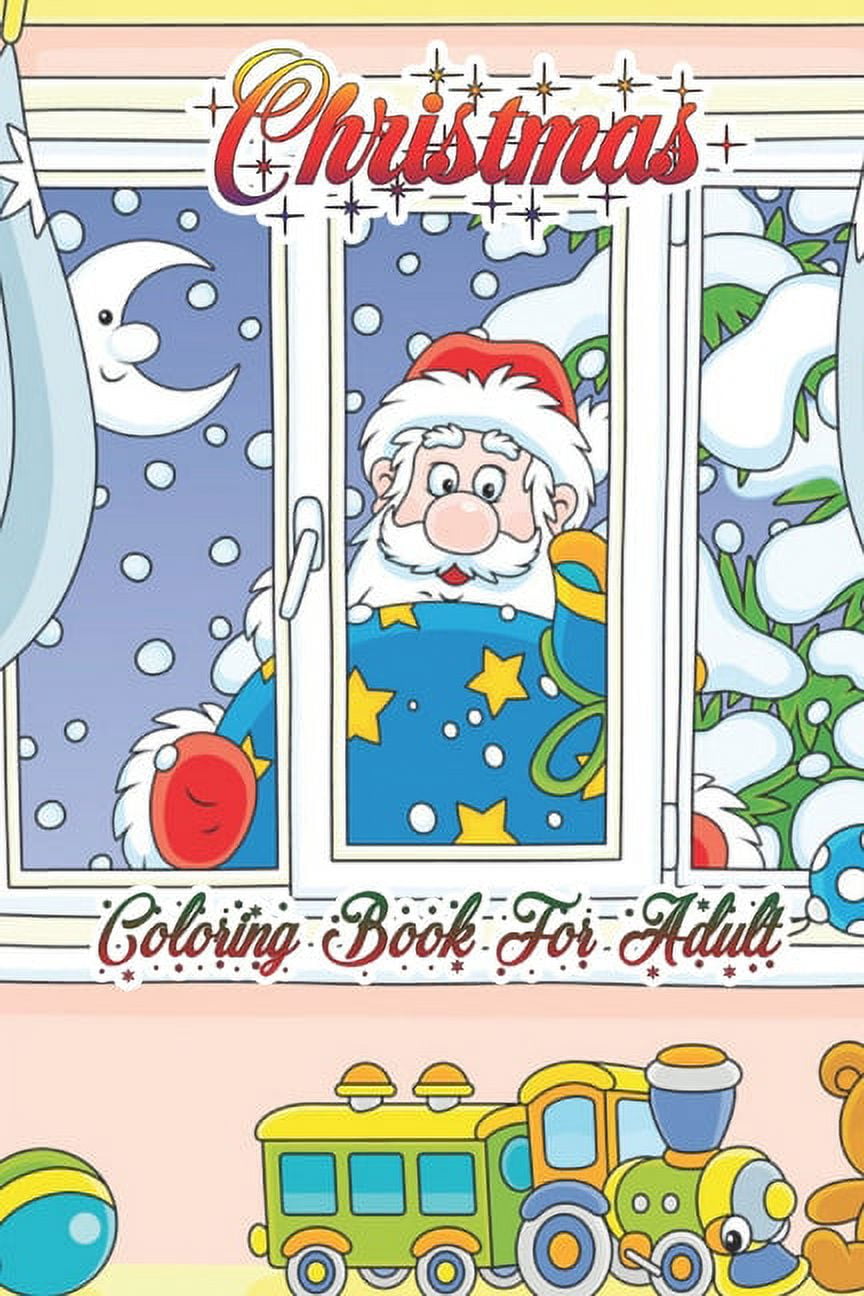 Christmas Coloring book for Adult: A Fun Adults Christmas Gift coloring Charming Houses, Beautiful and Peaceful Landscapes and Beautiful Garden Perfect Coloring Book Relaxation for Adults (Volume-1) (