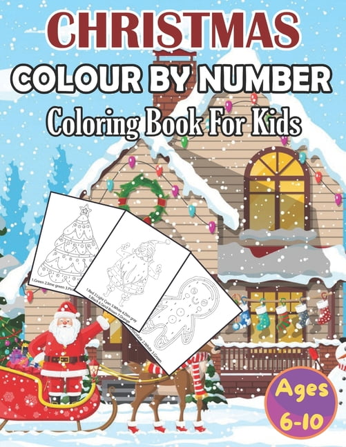 Christmas Activity Book for Kids Ages 6-8: Christmas Coloring Book, Do –  OakieBees