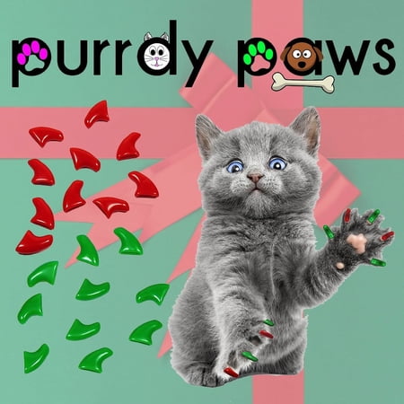 Christmas Combo - Purrdy Paws Soft Nail Caps for Small Cat Claws