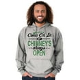 thumbnail image 1 of Christmas Come On In Chimney Is Open Unisex Plus Fleece Graphic Hoodie Brisco Brands 5X, 1 of 3