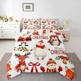 Christmas Comforter Set Cute Santa Claus Kids Twin Bedding Set,Cartoon