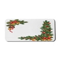 thumbnail image 1 of Christmas Computer Mouse Pad, Composition with Fir Tree Branches and Ornamental Elements Traditional, Rectangle Non-Slip Rubber Mousepad X-Large, 35" x 15" Gaming Size, Multicolor, by Ambesonne, 1 of 2