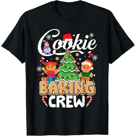 Christmas Cookie Baking Crew Family Baking Team Funny Xmas T-Shirt