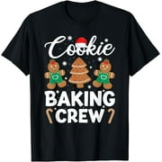 FLAICU Christmas Cookie Baking Crew Pajama, Gingerbread Christmas T-Shirt
