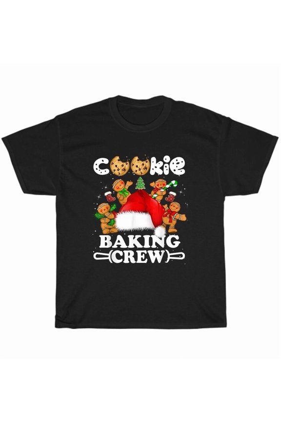 Christmas Cookie Baking Crew Santa Holiday Baking Team Festive Unisex T-Shirt, up to size 5XL