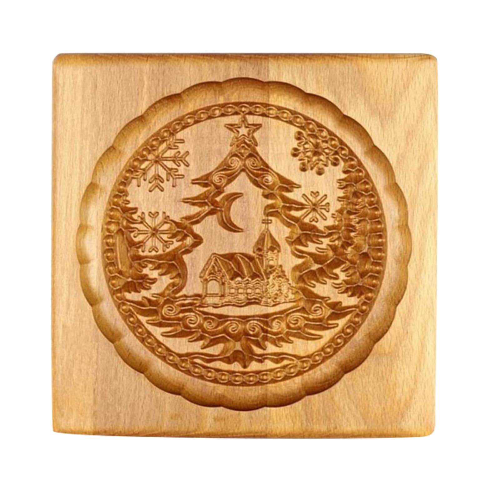 Christmas Cookie Border Wood Baked Shortbread Shortbread Novelty And