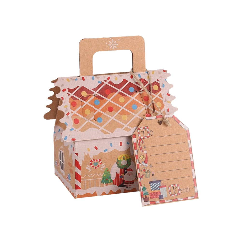 Christmas Cookie Boxes,50pcs Christmas Treat Boxes with Christmas Tags