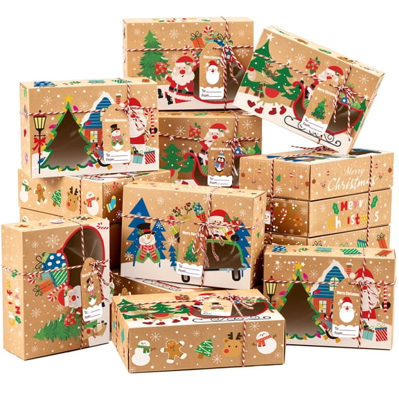Christmas Cookie Boxes for Christmas Party Favors