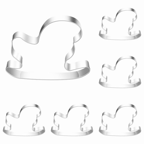 Christmas Cookie Cutters, 6Pcs Stainless Steel Sled Shape Baking Molds, Holiday Diy Fondant Cookie Tools for Kitchen Baking