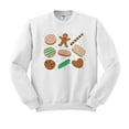 thumbnail image 1 of Christmas Cookie Grid Sweatshirt Unisex 4X-Large White, 1 of 5