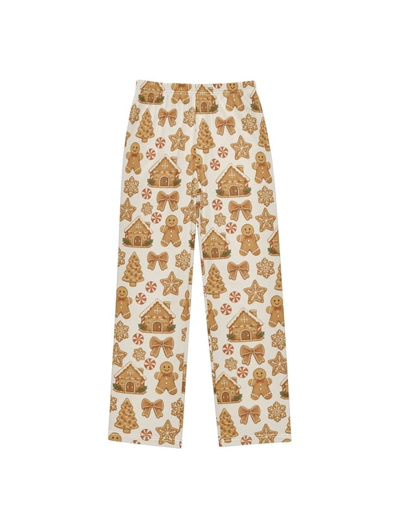 Christmas Cookie Pajama Pants Soft and Lightweight Elastic Waistband Pajama Pants