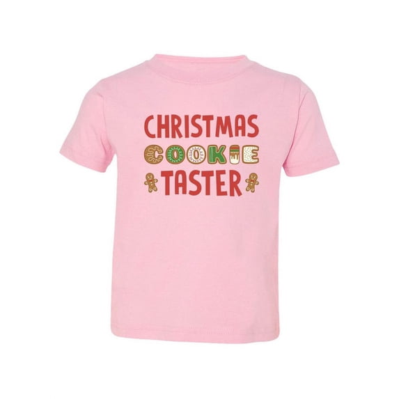 Christmas Cookie Taster! T-Shirt Toddler -Smartprints Designs, 3 Toddler